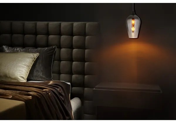 Globo 15552H3 - Lampadario a sospensione con filo LAVUS 1xE27/60W/230V diametro 18 cm nero