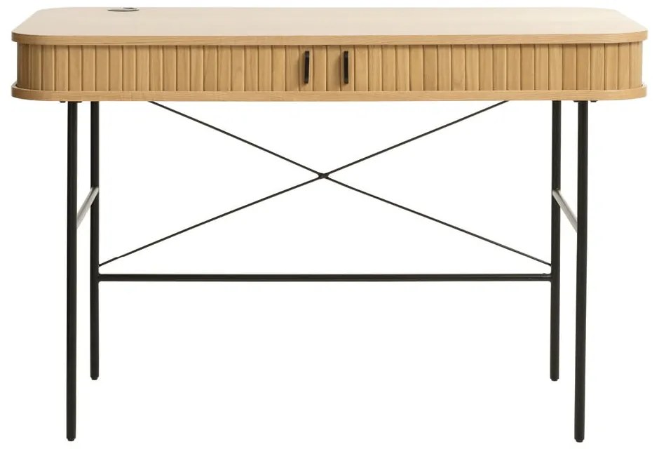 Tavolo da lavoro in rovere 60x120 cm Nola - Unique Furniture