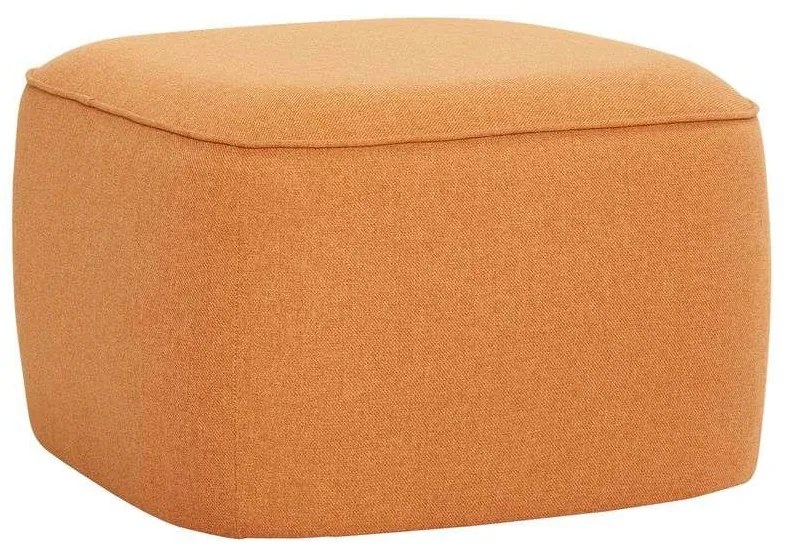 Hübsch - Cube Pouf Arancione Hübsch