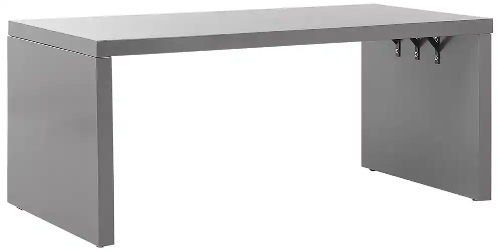 Tavolo da esterno allungabile Canyelles polipropilene alluminio nero opaco  180(240)x100cm