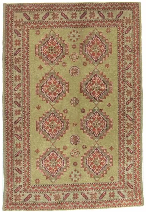 Tappeto orientale 90 x 60 Verde (Russia) Annodato A Mano