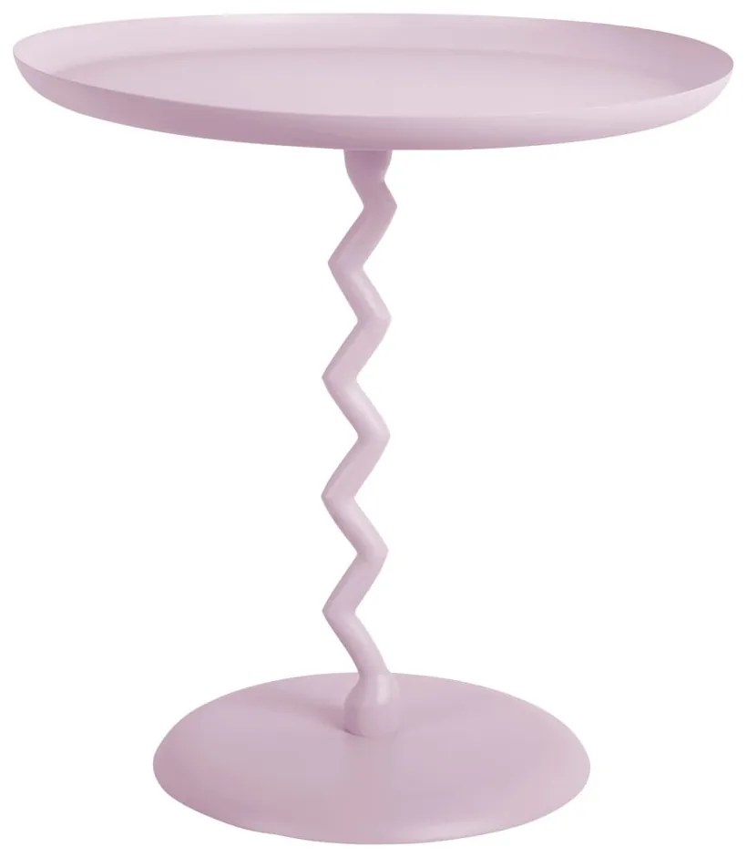 Tavolino rotondo in metallo ø 40 cm Zig Zag – Leitmotiv