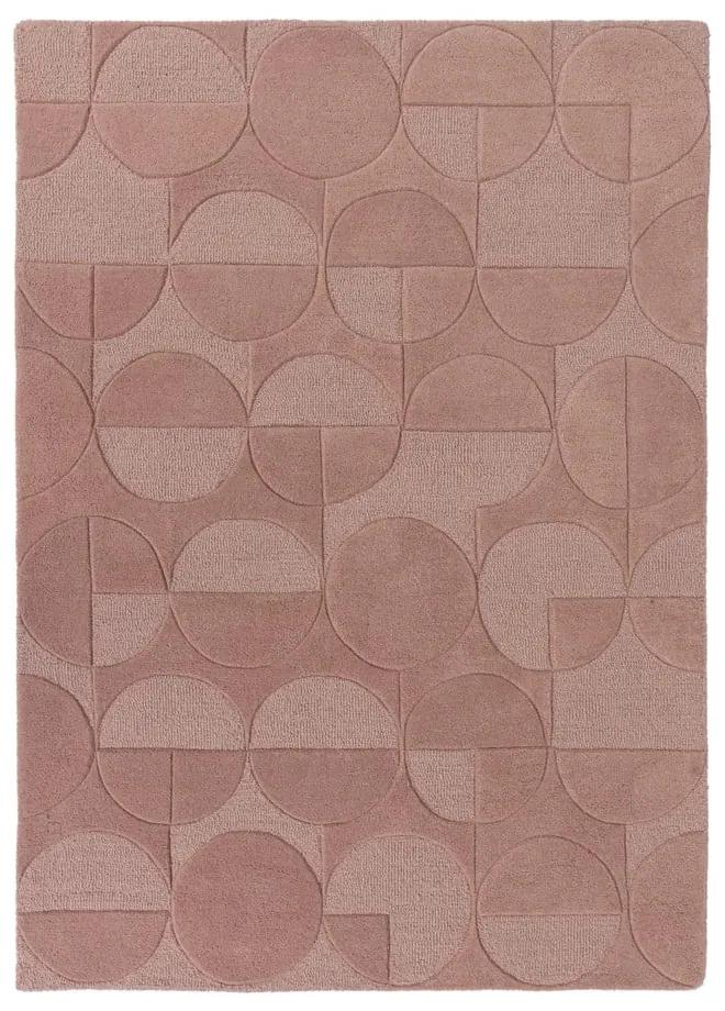 Tappeto in lana rosa 160x230 cm Gigi - Flair Rugs
