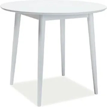 Tavolo rotondo Larson bianco/bianco ø90/h75 cm
