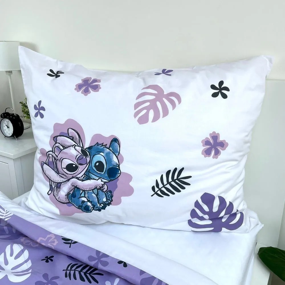 Biancheria da letto per bambini in cotone per letto singolo 140x200 cm Lilo and Stitch - Jerry Fabrics
