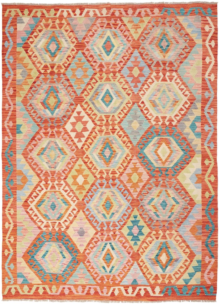 Kilim Tappeto 230x180 (Pakistan) Tessuto A Mano