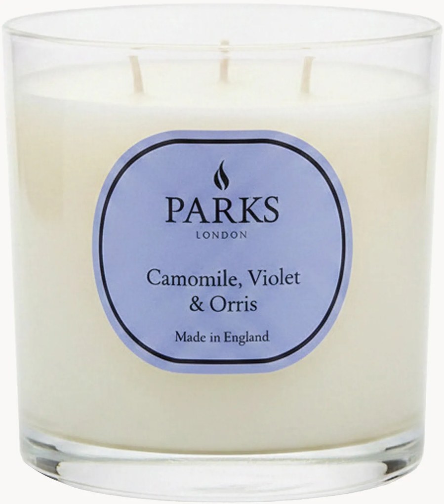 Candela profumata fatta a mano a tre stoppini Vintage Aromatherapy (camomilla, viola e muschio morbido)