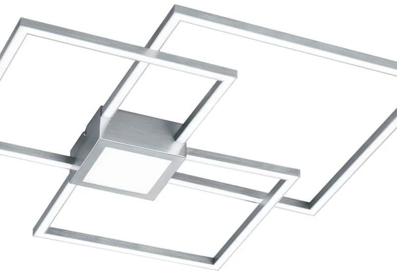 Plafoniera LED moderno Hydra, argento 65x66 cm dimmerabile, 4000 lumen TRIO