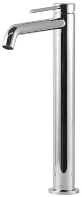 Rubinetto per lavabo getto laminare cristallino CIRCLE TWO cromo lucido GATTONI RUBINETTERIA H 30 cm