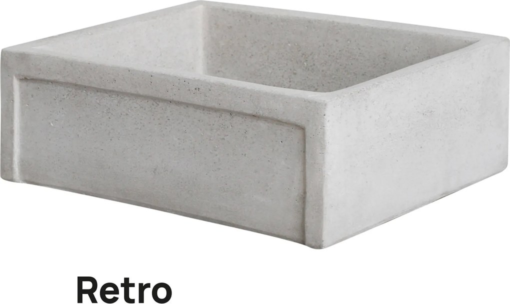 Lavello da Giardino Senza Rubinetto in Cemento Granulato di Marmo Madrid Grigio...