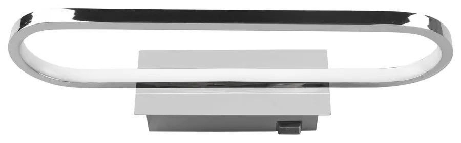 Lampada da parete a LED in argento lucido (lunghezza 40 cm) Gianni - Trio