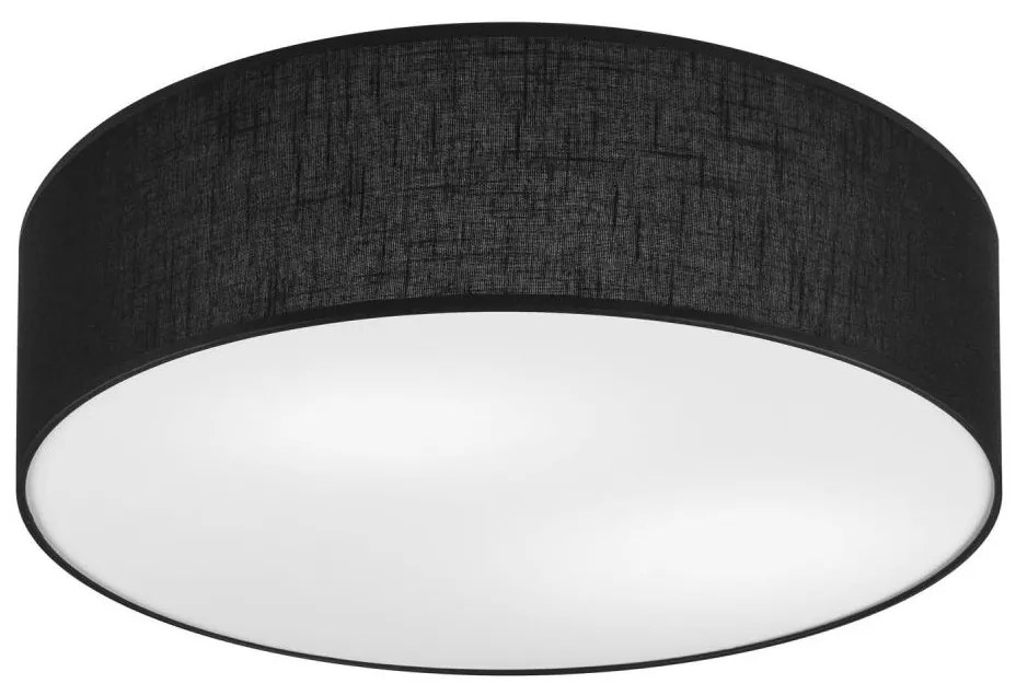 Plafoniera SIRJA DOUBLE 4xE27/15W/230V diametro 45 cm nero