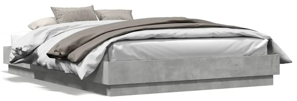 Giroletto Grigio Cemento 160x200 Cm İn Legno Multistrato /