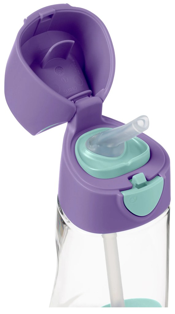 Bottiglia con cannuccia 450 ml – lilac pop