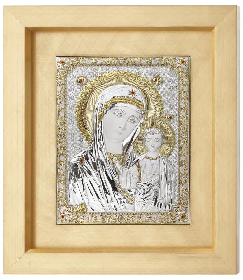 Quadro  "Madonna con Gesù" cm.19,2x24h (est. cm.39,2x43,7)