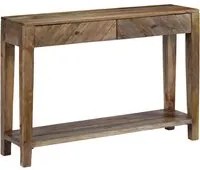 Tavolo Consolle in Legno Massello di Mango 118x30x80 cm 244969