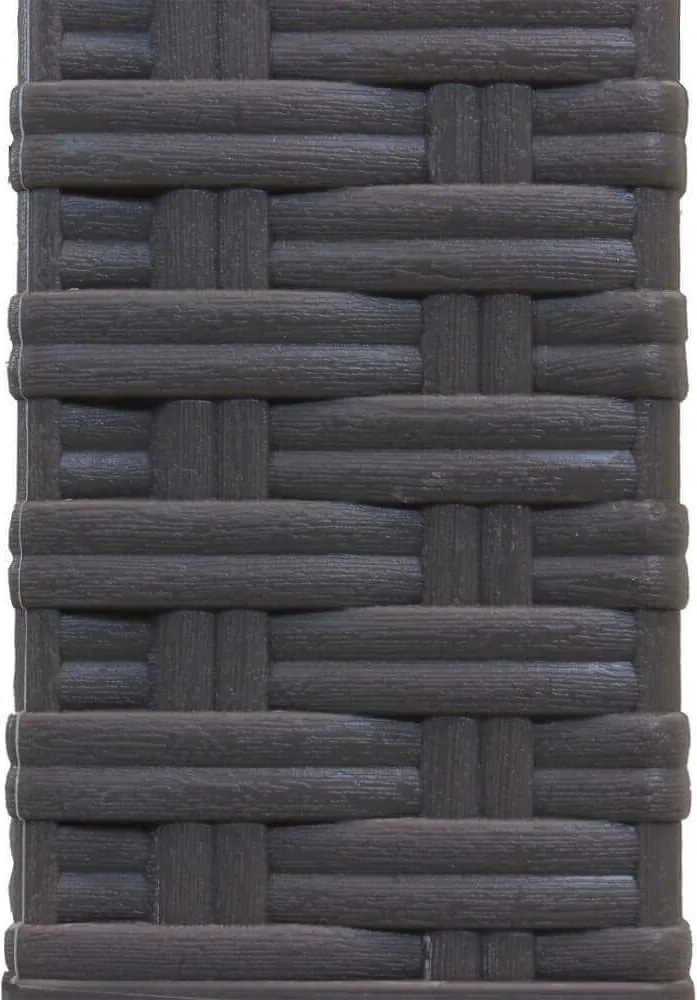 CALIGOLA - tavolo da giardino in resina effetto rattan