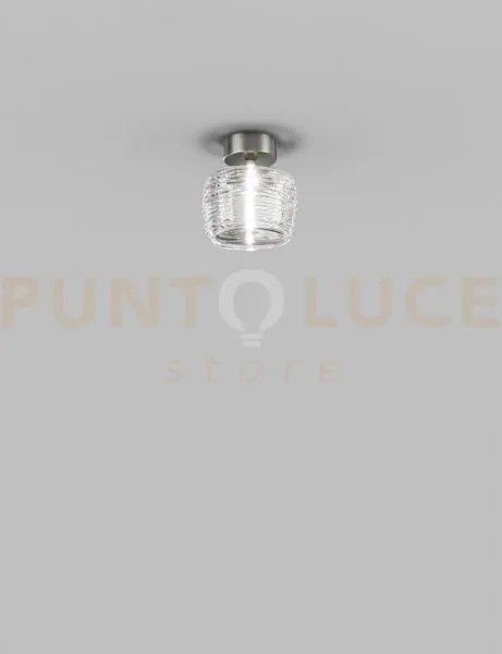 Damasco faretto c cristallo cristallo nickel satinato l32dd led 300...