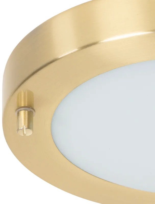 Plafoniera moderna oro 18 cm IP44 - Yuma