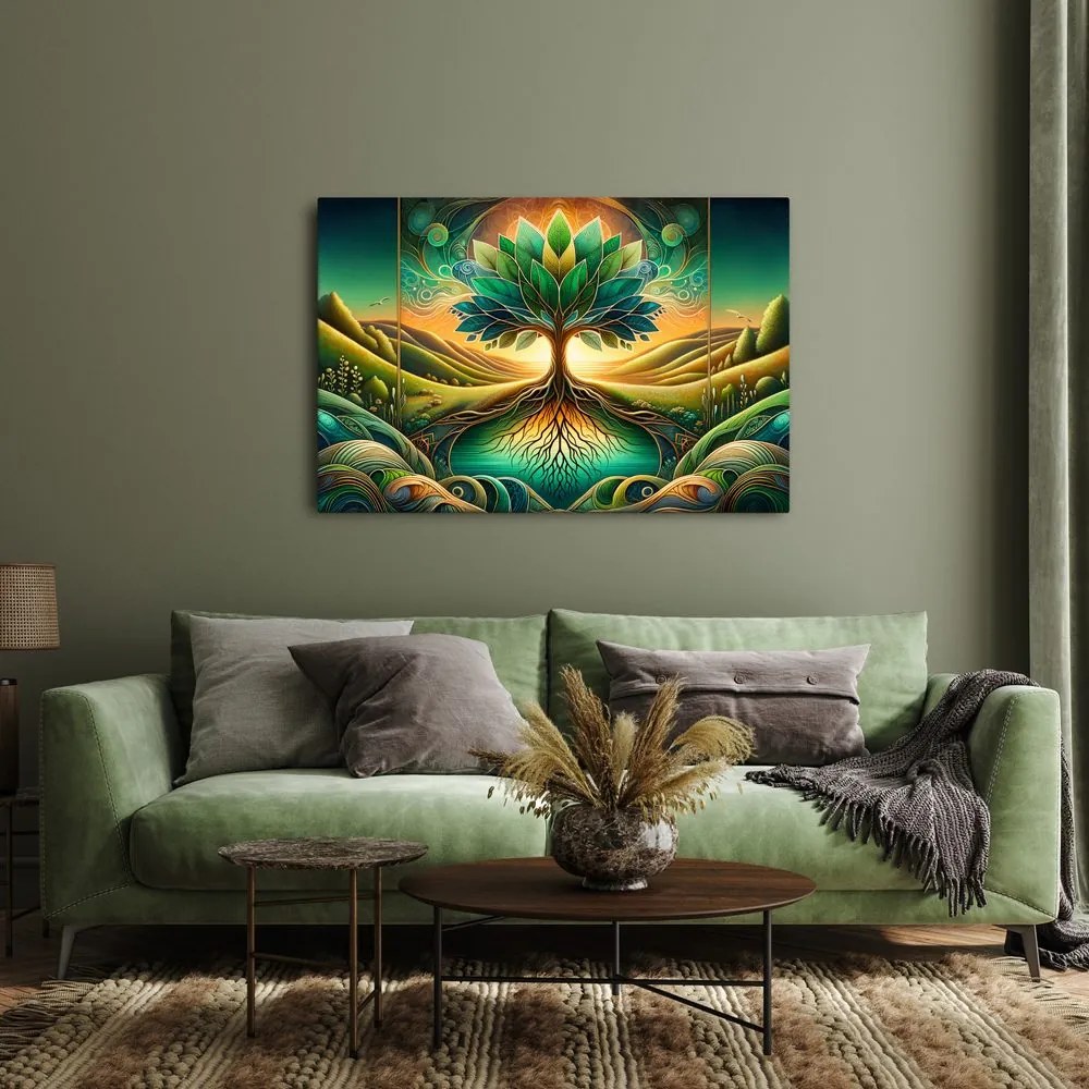 Quadro su tela – Albero della vita natura mistica