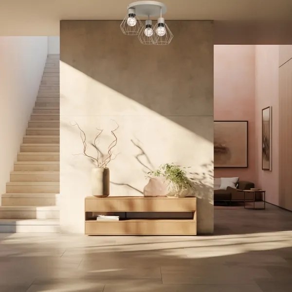 Plafoniera PARKLA 3xE27/15W/230V beige