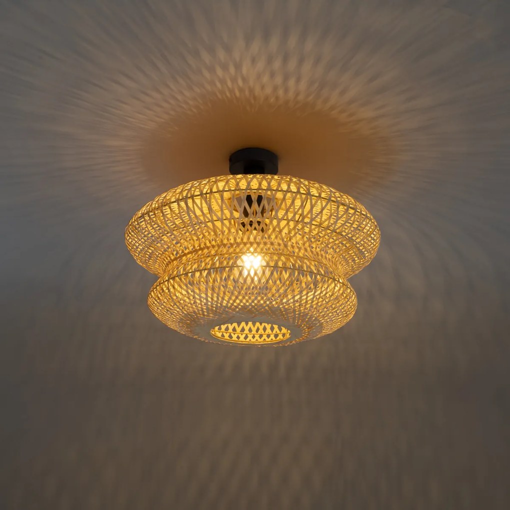 Lampada da soffitto in bambù orientale - Ostrava Double