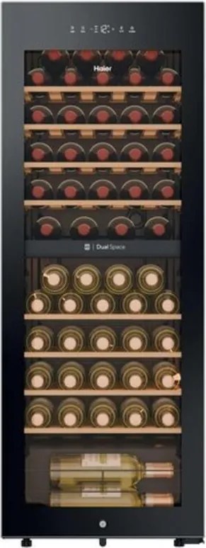 Haier Wine Bank 50 Serie 3 HWS56GDG Cantinetta vino con compressore Libera installazione Nero 31 bottiglia /bottiglie