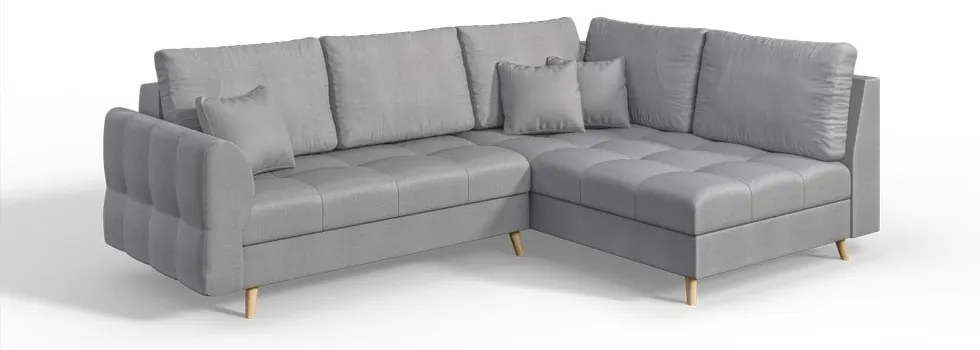 Divano angolare grigio (angolo destro) Ariella - Ropez