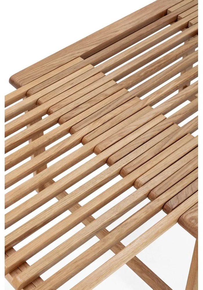 Tavolino da salotto di colore naturale in rovere massiccio 60x70 cm Unai – MOME