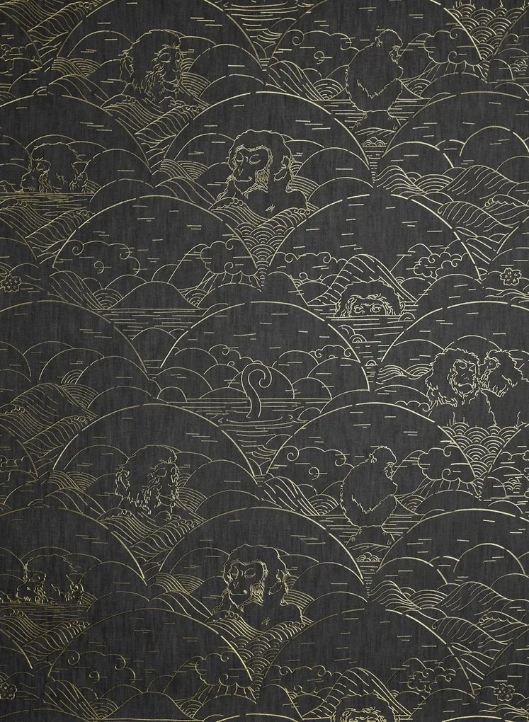 Tapete Indigo Macaque von Moooi - Ivory
