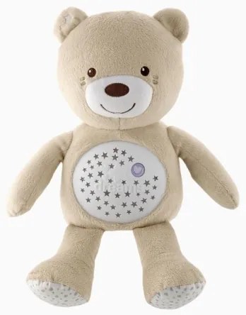 Chicco - Proiettore con melodia BABY BEAR 3xAAA beige