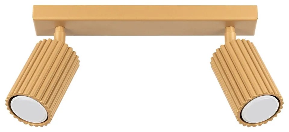 Faretto dorato 6,5x30 cm Gleam – Sollux