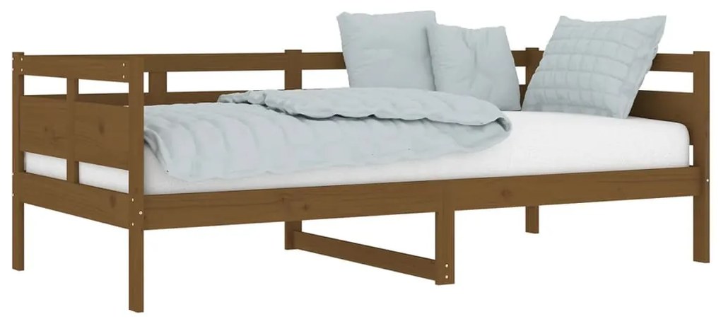 Dormeuse miele in legno massello di pino 90x190 cm