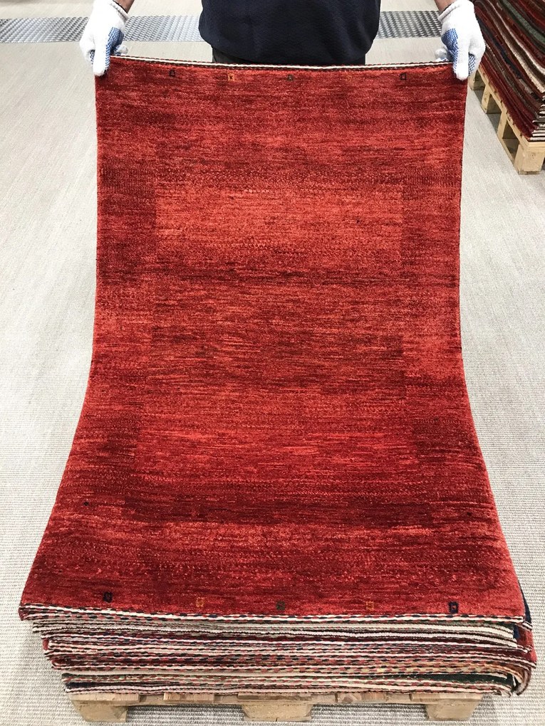 Loribaft Tappeto persiano 120 x 80 Rosso (Iran) Annodato A Mano