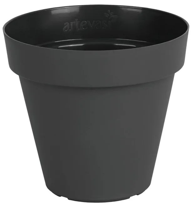 Vaso per piante e fiori CAPRI ARTEVASI in polipropilene antracite H 50 cm Ø 60 cm