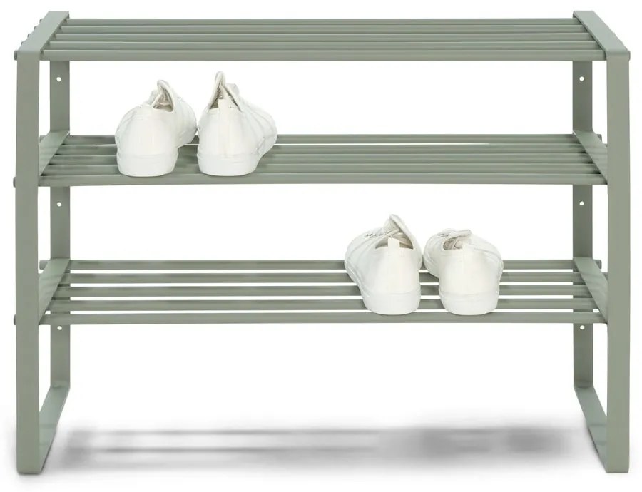 Scarpiera verde polveroso in metallo 70x48,5x29 cm Rex – Spinder Design