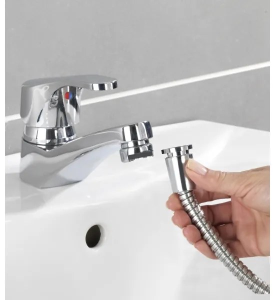 WENKO 22866100 - Doccia UNIVERSAL 170x6,5 cm finitura lucida cromo/argento/grigio