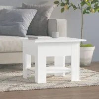 Tavolino da Salotto Bianco 55x55x42 cm in Truciolato 810262