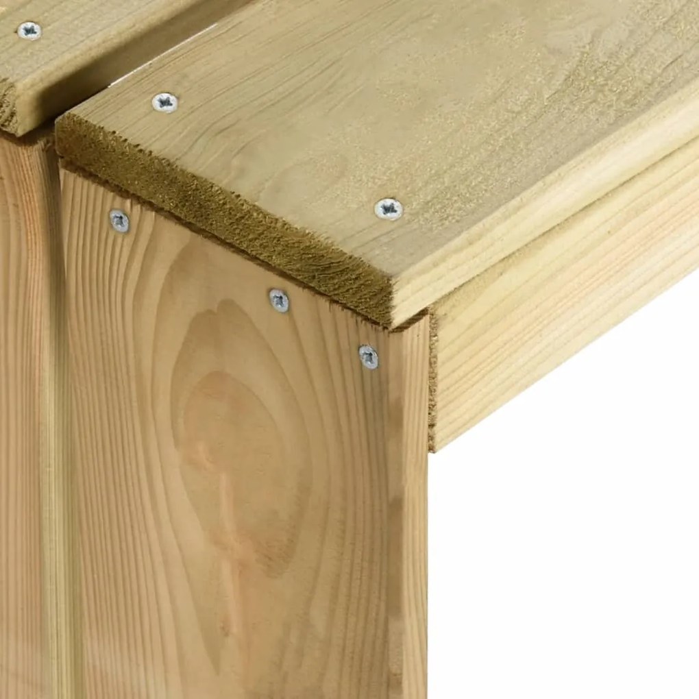 Tavolo da bar 100x60x110 cm in legno di pino impregnato