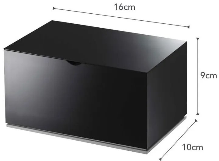 Scatola da bagno nera Veil - YAMAZAKI