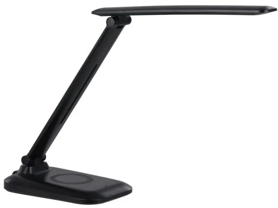 Immax 09106L - Lampada da tavolo LED dimmerabile con ricarica wireless QI LUMI LED/7W/230V nera