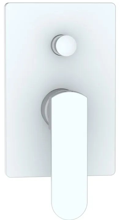 Rubinetto per doccia ad incasso monocomando Zefir bianco opaco AQUASANIT
