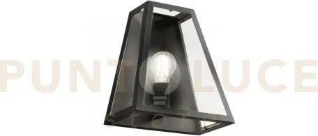 Applique a parete lexington nera 1 luce attacco e27 22x15x27cm in m...