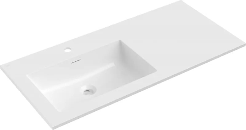 Mexen Otis lavabo da incasso sinistro 101 x 46,5 cm, bianco lucido - 25181000L