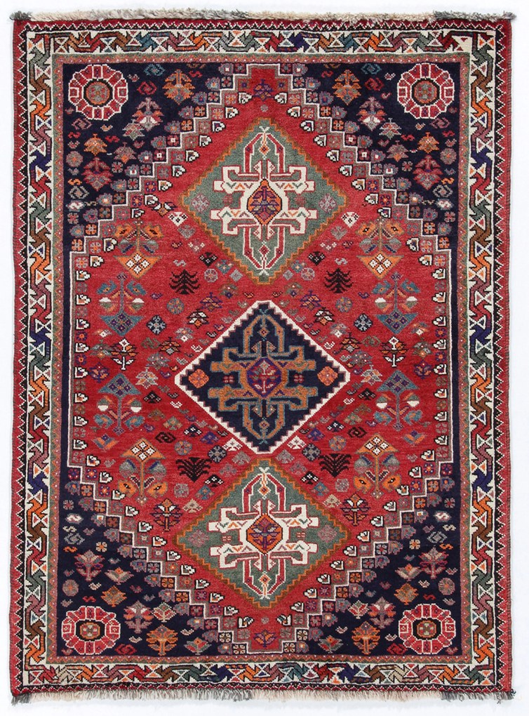 Gashghai Tappeto 110 x 150 (Iran) Annodato A Mano