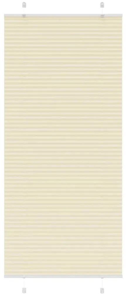 Tenda Plissettata Crema 100x200 Cm Larghezza Tessuto 99,4 Cm /