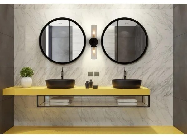 Searchlight 29982BK - Lampada da parete IMPERIAL 2xG9/33W/230V nero