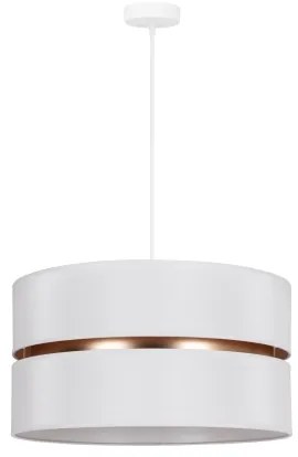 Duolla - Lampadario a sospensione con filo DUO 1xE27/15W/230V diametro 40 cm bianco/oro