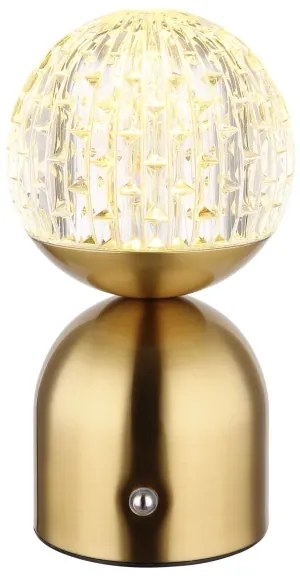 Globo 21007M-Lampada da tavolo LED dimmerabile con funzione Touch JULSY LED/2,5W/3,7V 2700/4000/6500K ottone
