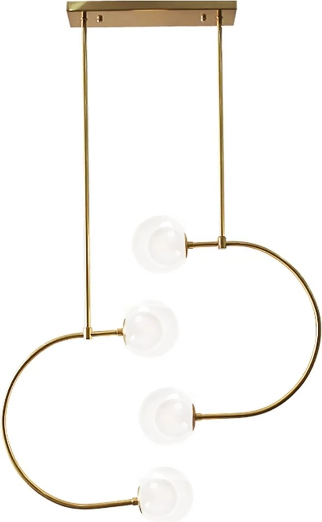 Lampada a sospensione Sfere di vetro APP639-4CP Oro
